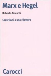 book Marx e Hegel. Contributi a una rilettura