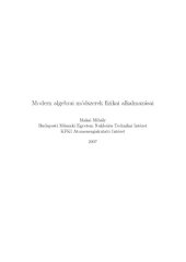 book Modern algebrai módszerek fizikai alkalmazásai