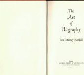 book The Art Of Biography