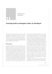 book Assessing Positive and Negative Affect via Self-Report