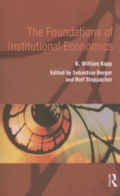 book The Foundations of Institutional Economics