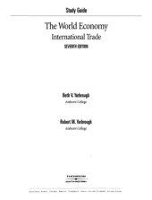 book Study Guide to Accompany The World Economy: International Trade