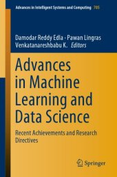 book Advances in Machine Learning and Data Science: Recent Achievements and Research Directives