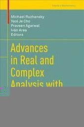 book Advances in real and complex analysis with applications