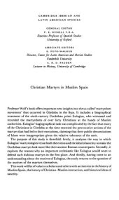 book Christian Martyrs in Muslim Spain