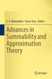 book Advances in summability and approximation theory