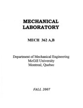 book Mechanical Laboratory Manual (Mech 362 A, B)