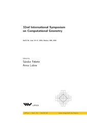 book Computational geometry, 32 international symposium, SoCG 2016 June 14-17, 2016, Boston, MA, USA