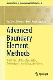 book Advanced boundary element methods: treatment of boundary value, transmission and contact problems