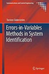 book Errors-in-variables methods in system identification