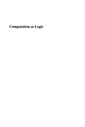 book Computation as logic