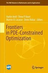 book Frontiers in PDE-constrained optimization