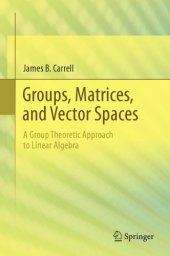 book Groups, Matrices, and Vector Spaces: A Group Theoretic Approach to Linear Algebra