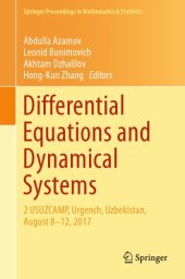 book Differential Equations and Dynamical Systems: 2 USUZCAMP, Urgench, Uzbekistan, August 8–12, 2017