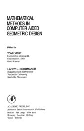 book Mathematical methods in computer aided geometric design / [1]