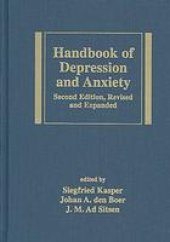 book Handbook of depression and anxiety