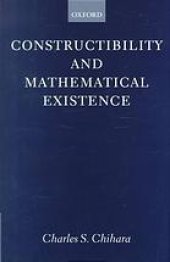 book Constructibility and mathematical existence