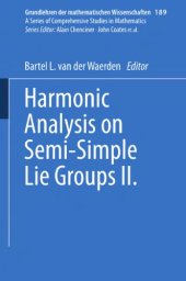 book Harmonic analysis on semi-simple Lie groups II