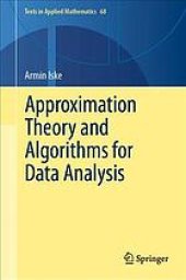 book Approximation theory and algorithms for data analysis