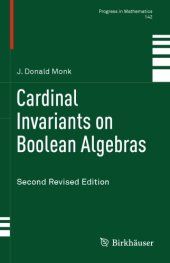 book Cardinal Invariants on Boolean Algebras: Second Revised Edition