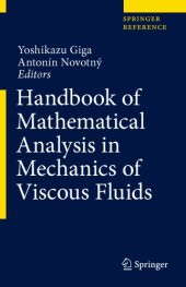 book Handbook of mathematical analysis in mechanics of viscous fluids