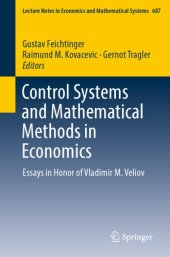 book CONTROL SYSTEMS AND MATHEMATICAL METHODS IN ECONOMICS: essays in honor