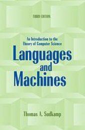 book Languages and machines: an introduction to the theory of computer science