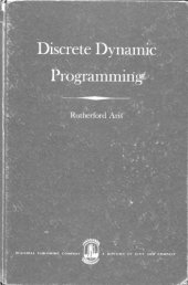 book Discrete dynamic programming: an introduction to the optimization of staged processes