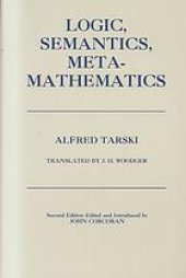 book Logic, semantics, metamathematics: Papers from 1923 to 1938