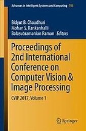 book Proceedings of 2 International Conference on Computer Vision & Image Processing, CVIP 2017, Vol.2