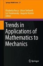 book Trends in applications of mathematics to mechanics