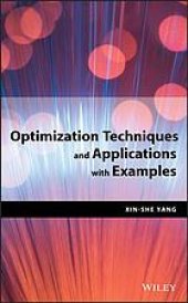 book Optimization techniques and applications with examples