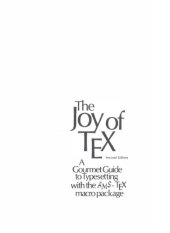 book The joy of TeX: A gourmet guide to typesetting with the AMS-TeX maro package