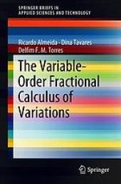 book The variable-order fractional calculus of variations