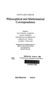 book Philosophical and mathemathical correspondence