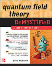 book Quantum field theory demystified: a self-teaching guide