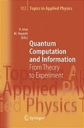 book Quantum computation and information: from theory to experiment