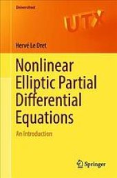 book Nonlinear elliptic partial differential equations: an introduction