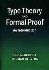 book Type theory and formal proof: an Introduction