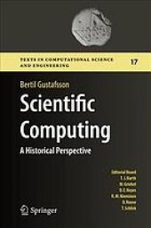 book Scientific computing from a historical perspective