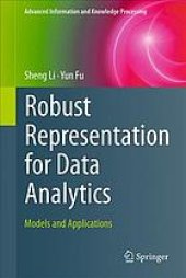 book Robust representation for data analytics: models and applications