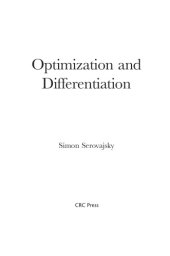 book Optimization and differentiation