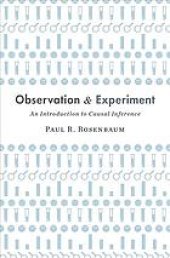book Observation and experiment. An introduction to causal inference
