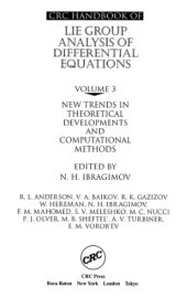 book CRC handbook of Lie group analysis of differential equations, vol. 3