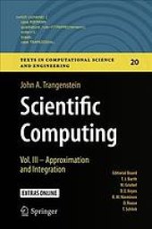 book Scientific computing. Vol.3 Approximation and integration