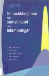 book Sannolikhetsteori och statistikteori med tillämpningar