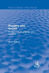 book Pandora and Occam: on the limits of language and literature