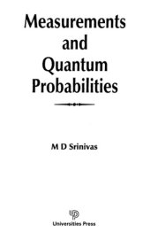 book Measurements and quantum probabilities