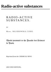 book Radio-active substances