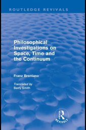 book Philosophical investigations on space, time and the continuum